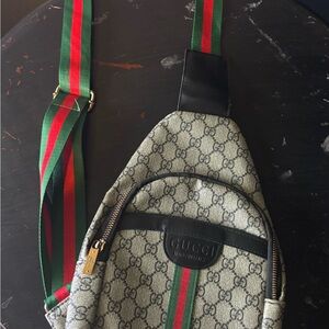 Gucci Beige Monogram Pouch